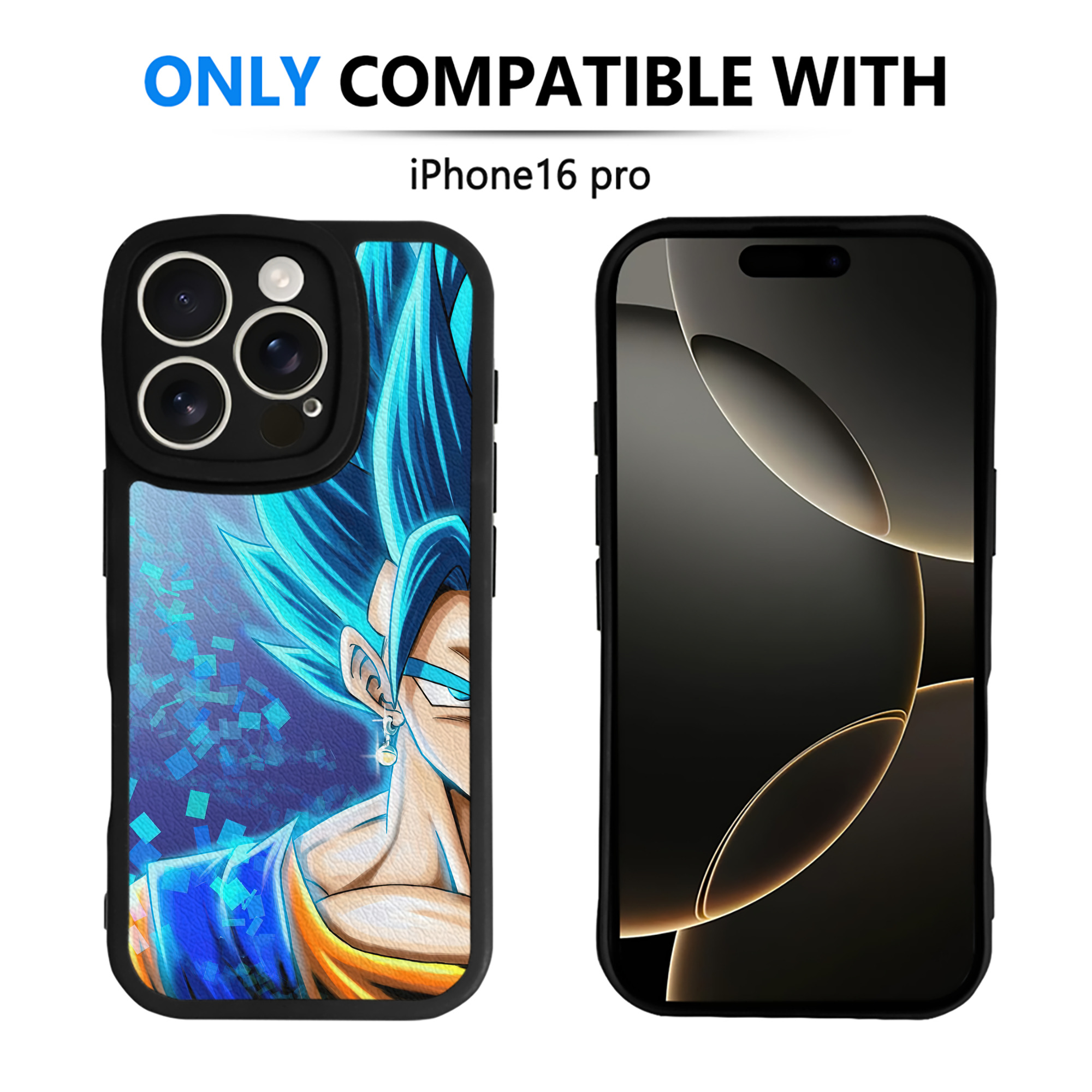 （画像用） ドラゴンボール DRAGON BALL 【iPhone 16シリーズ対応】シリコンスマホケース（レザー調） 材質：シリコン